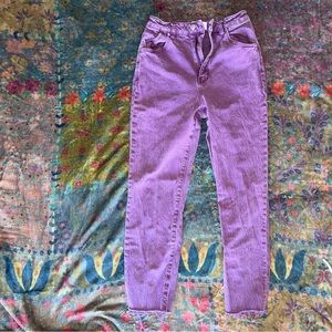 Purple Mom Jeans